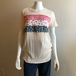 Cute Multi patterned t shirt-never worn